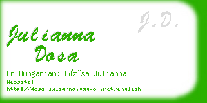 julianna dosa business card